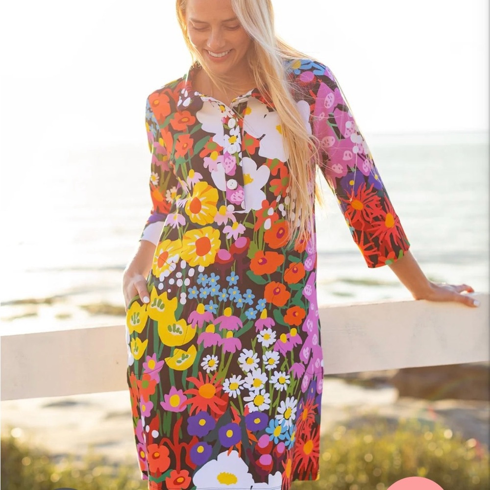 Lesley Evers Tippi Dress Garden Party Size M. Like New
